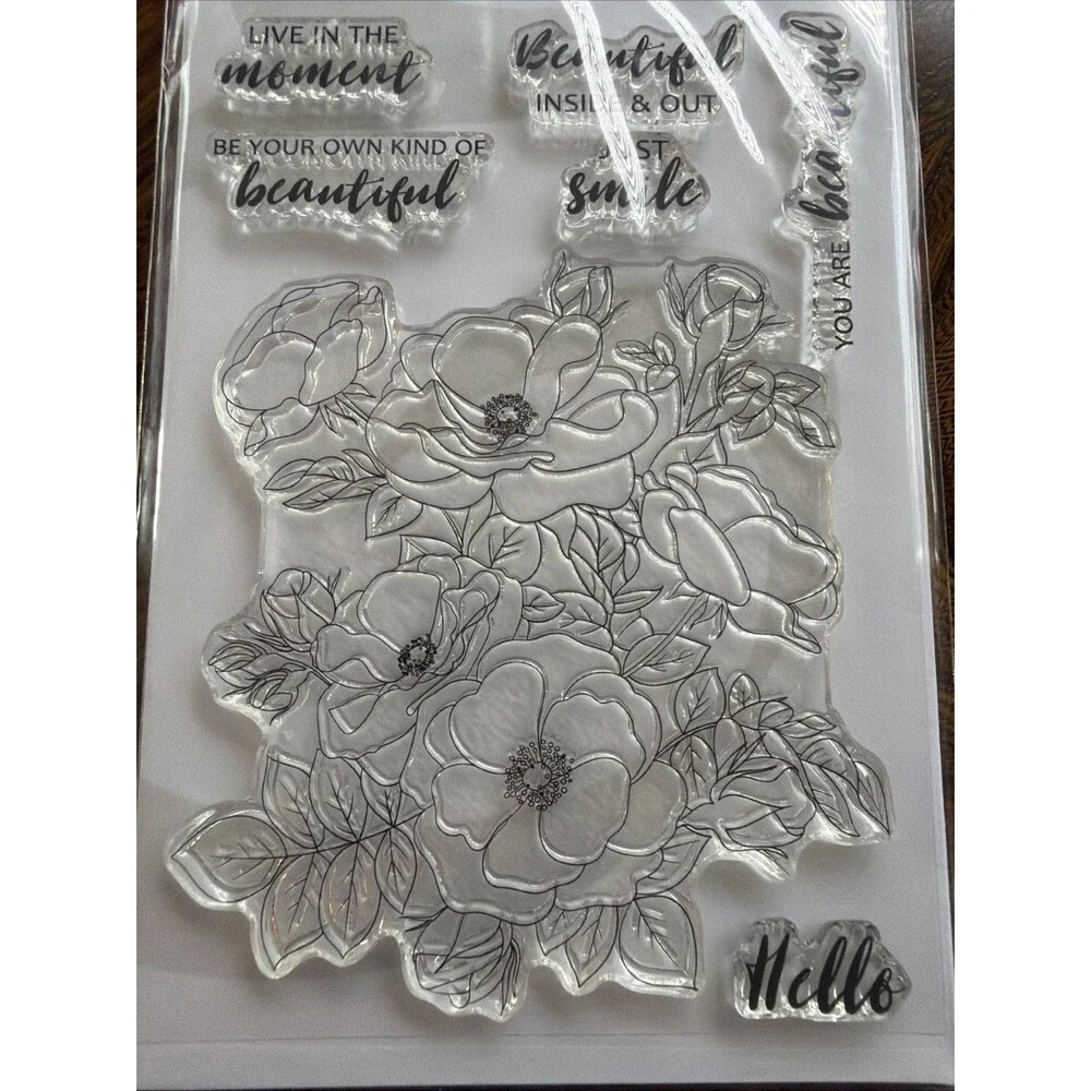 Altenew Paint A Flower: anemone Floral Stamp Set sentiments 2020